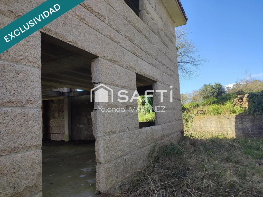 Exterior - Unfinished House with Balcony near Santa Comba