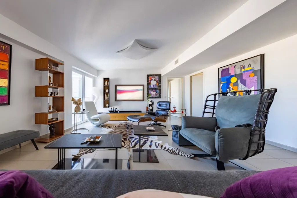 Séjour - Appartement Luxe avec Vue Panoramique à Montpellier