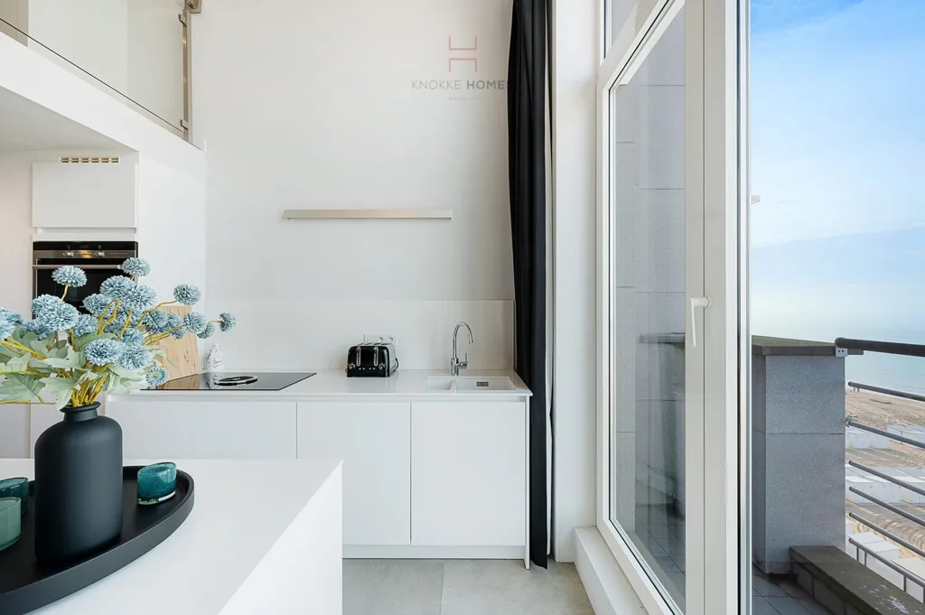 Cuisine - Duplex Mansardé avec Mezzanine et Vue Mer à Zeedijk-Het-Zoute