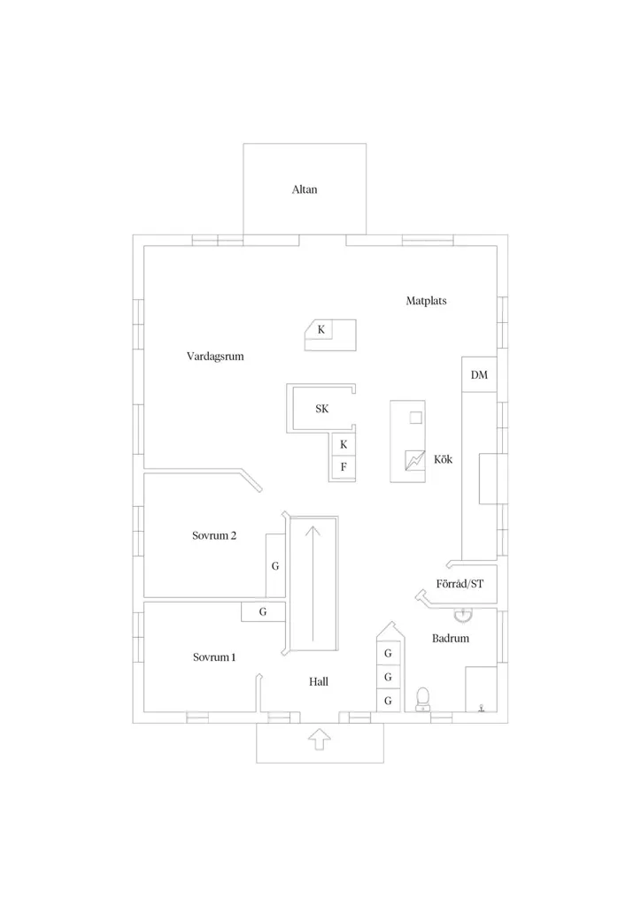 Plan - Modern Villa with Central Location in Sundsvall