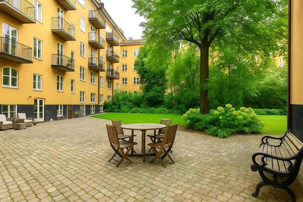 Jardin - Attic Flat with Balcony in Östermalm