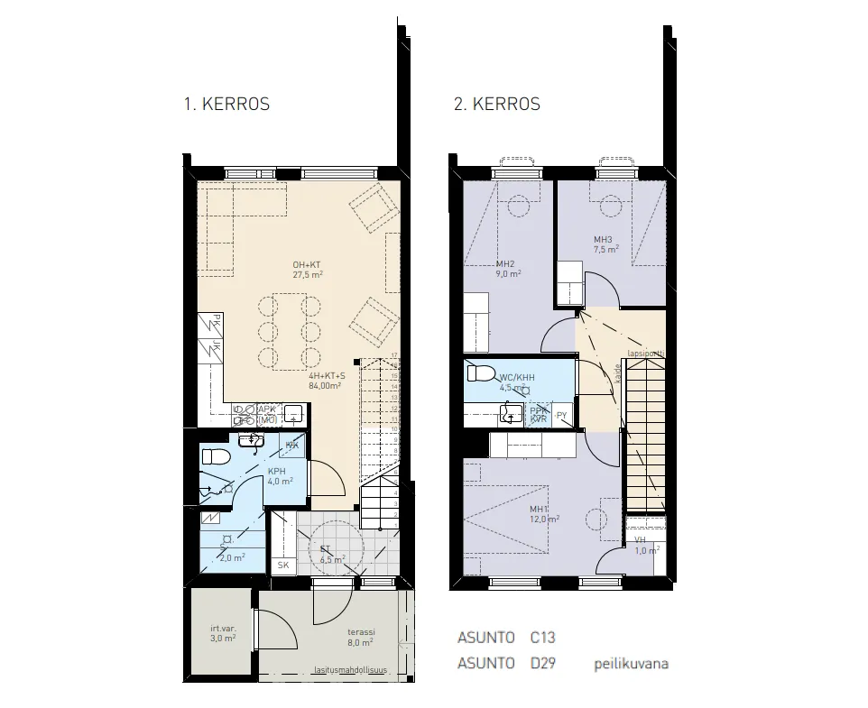 Planimetria - Modern Apartment with Sauna in Oulu