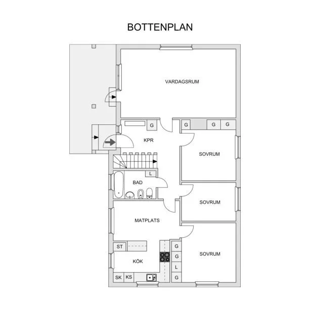 Plan - Fully Let Terraced House with Nature Near Ånge