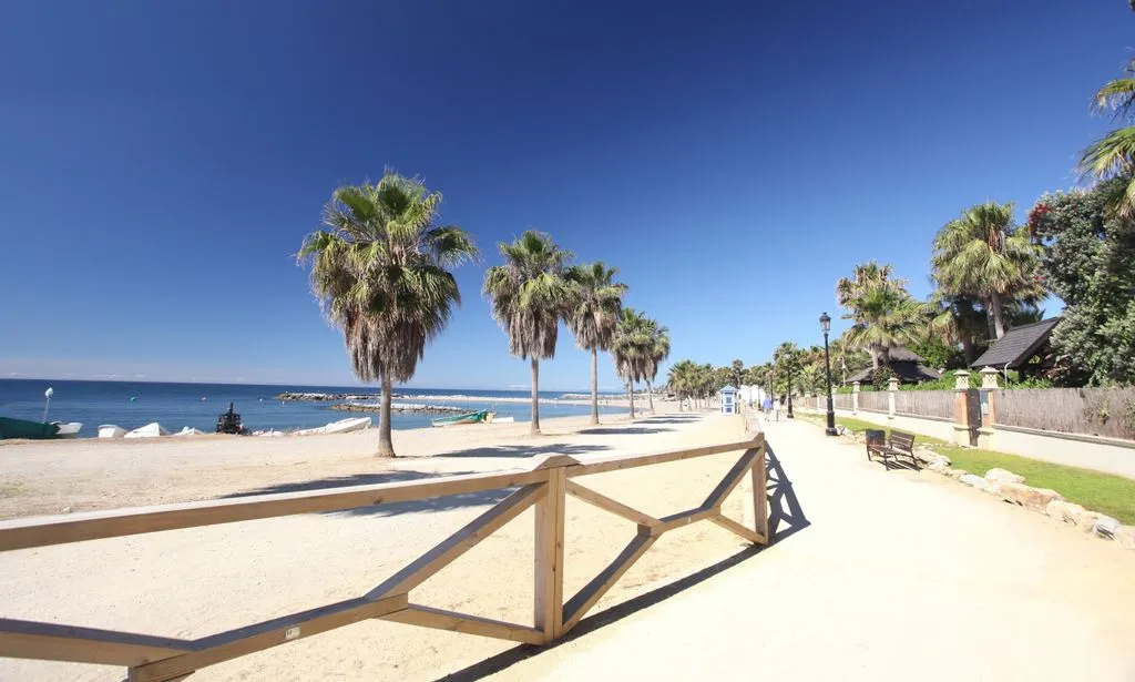 Beachfront Villa with Pool in Estepona