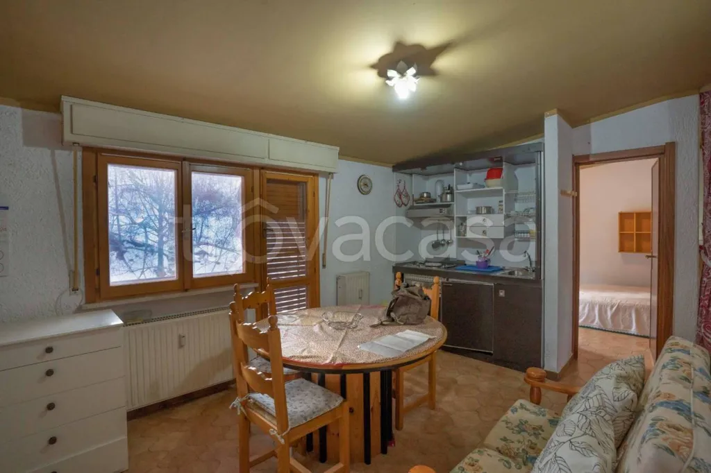 Dining Room - Trilocale with Mountain View near Saint Grée