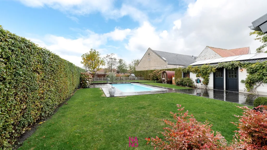 Piscina - Energy-Efficient Villa with Pool in Moerkerke