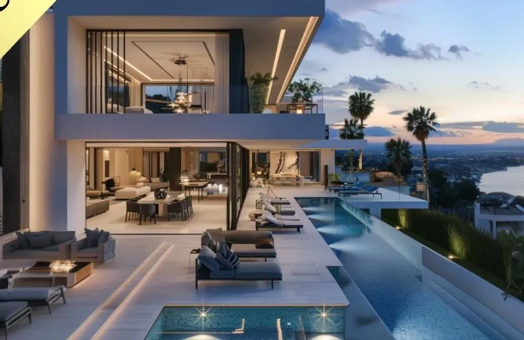 Piscine - Luxury Villa with Indoor Pool in Marbella