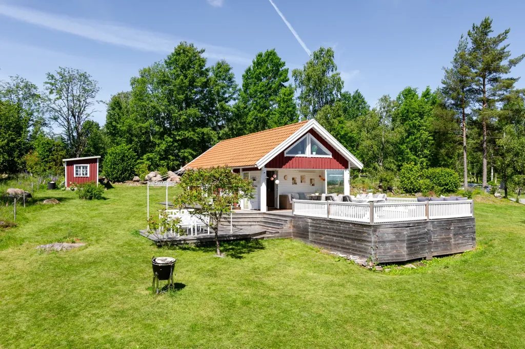 Vista aerea - Holiday Home with Lake View in Jönköping
