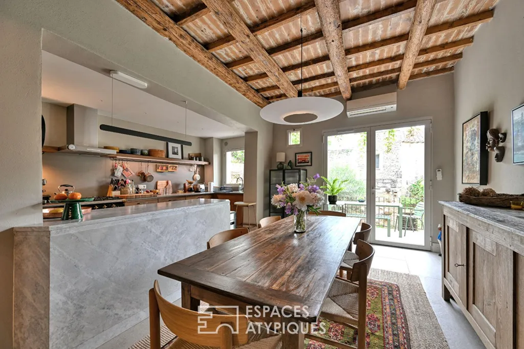Salle à manger - Maison de Caractère avec Terrasses au Centre d'Uzès