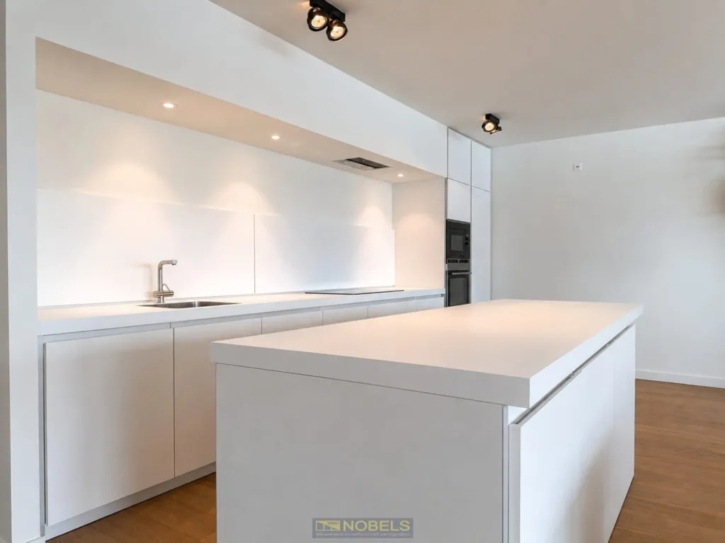 Cuisine - Appartement Luxueux avec Vue sur le Lac à Overmere
