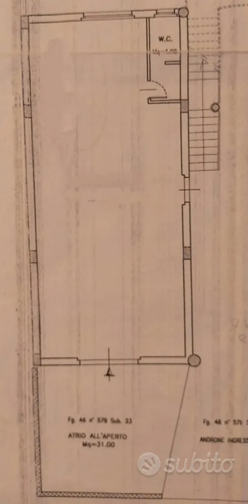 Plan - Commercial Space with Street Frontage in Ferrandina