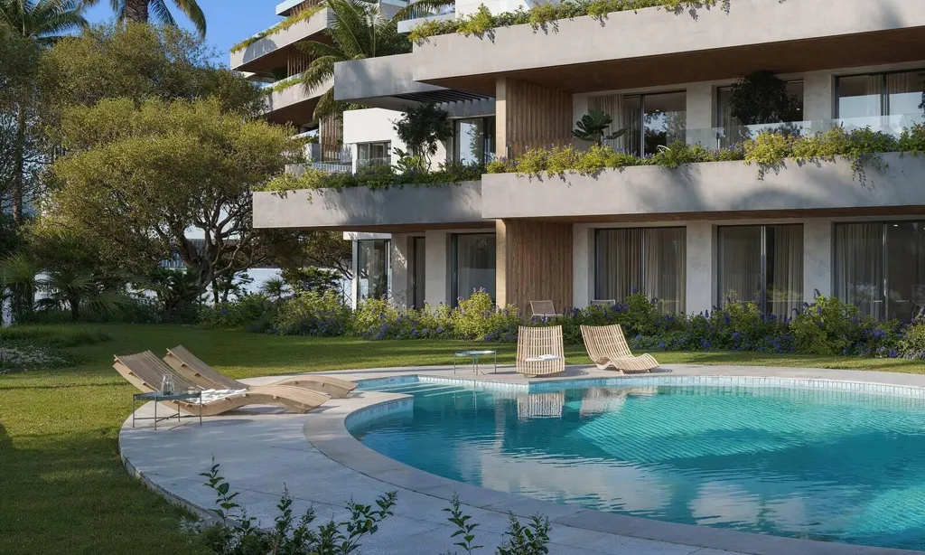 Piscine - Apartment with Sea View in Mijas
