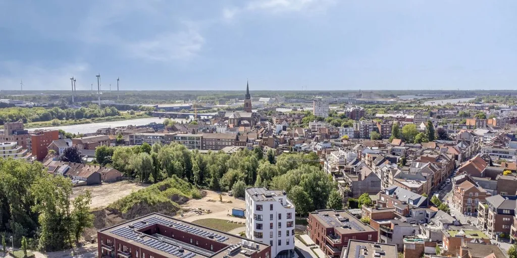 Vue aérienne - Appartement avec vue parc à Boom