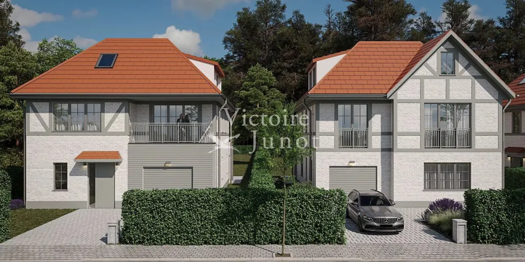 Villa Contemporaine avec Vue sur Jardin à Wezembeek-Oppem