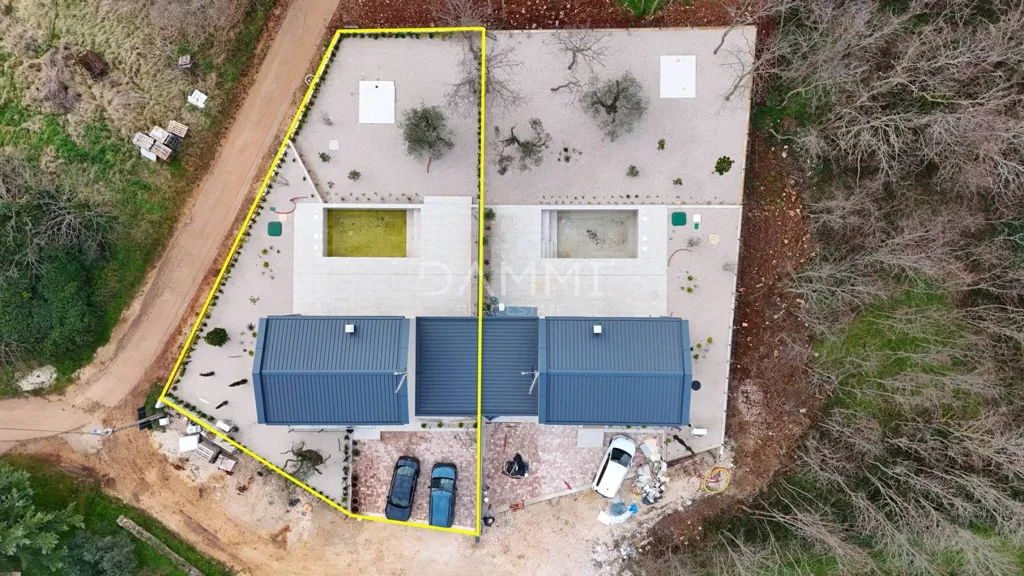 Vue aérienne - Contemporary Villa with Pool in Brtonigla
