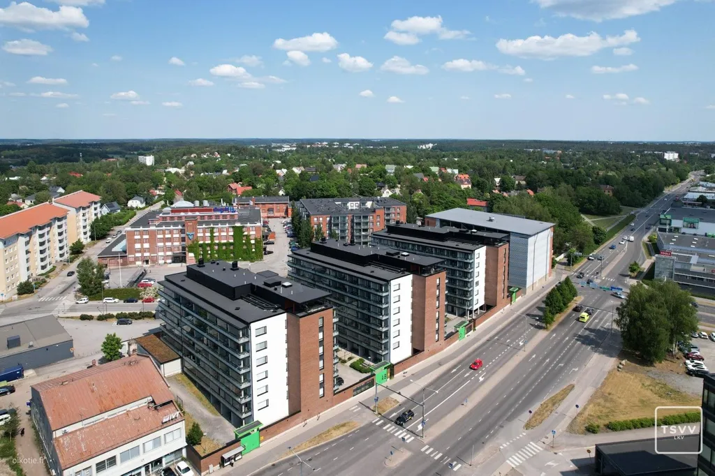 Vista aerea - Spacious Flat with Balcony in Kupittaa, Turku