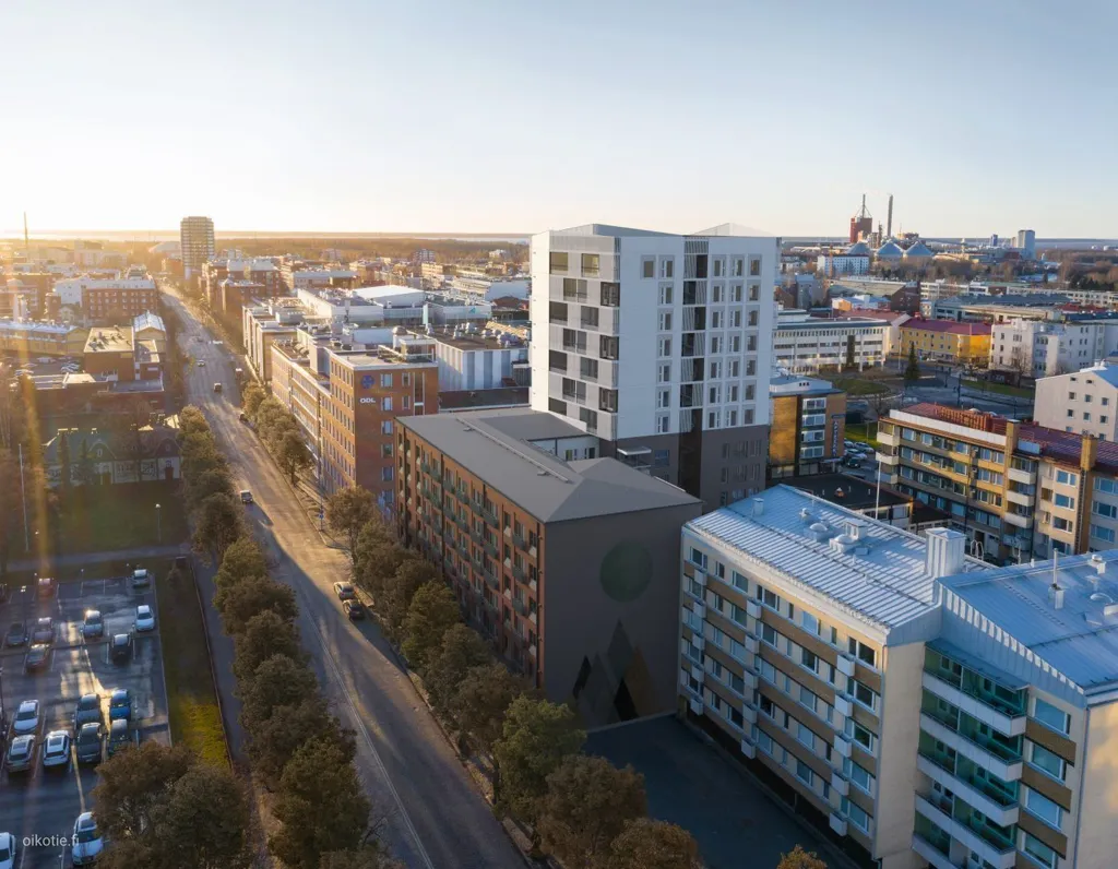 Õhuvaade - Modern Apartment with Balcony in Oulu Centre