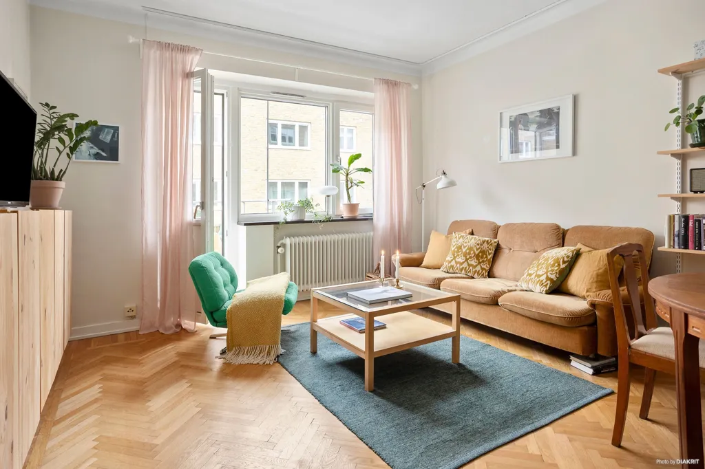 Séjour - Two-Bedroom Flat with Balcony on Åhusgatan
