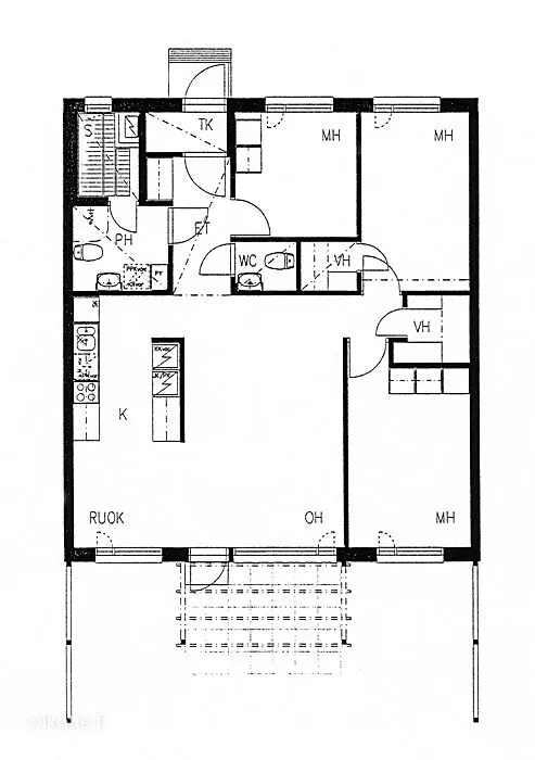 Plan - Spacious Apartment with Garden in Hollola