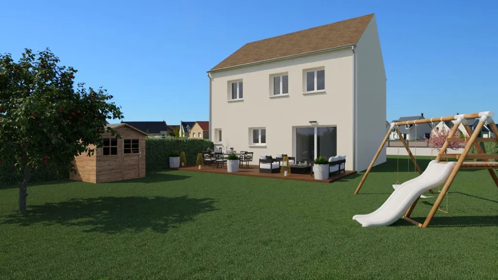 New Build House with 392m² Plot in Nogent-le-Roi