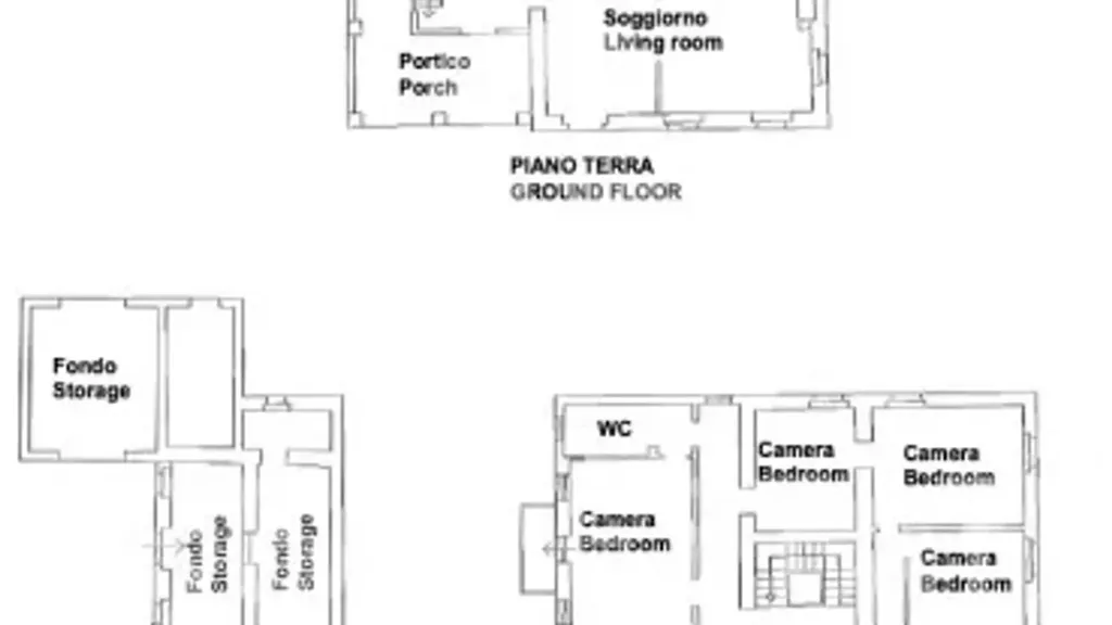 Plan - Historic Casale with Panoramic Views in Piegaro