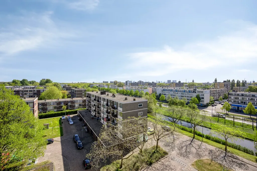 Vue aérienne - Galerij Flat with Balcony in Schiedam