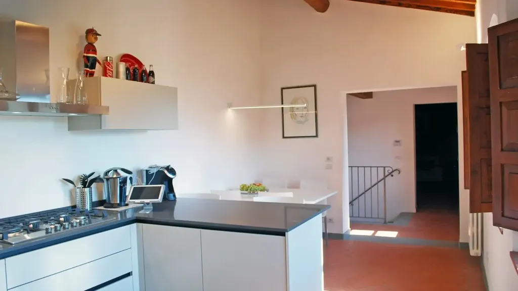 Cuisine - Napoleonic Villa Apartment with Panoramic View in Pontassieve
