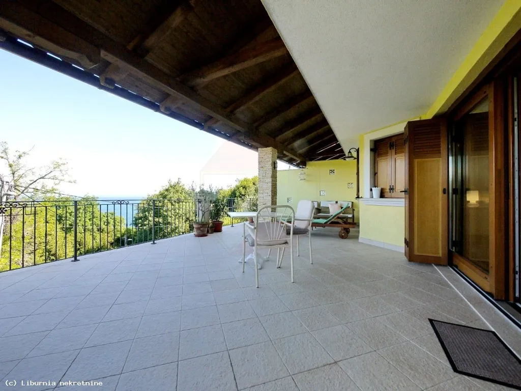 Terrasse - House with Sea View in Opatija