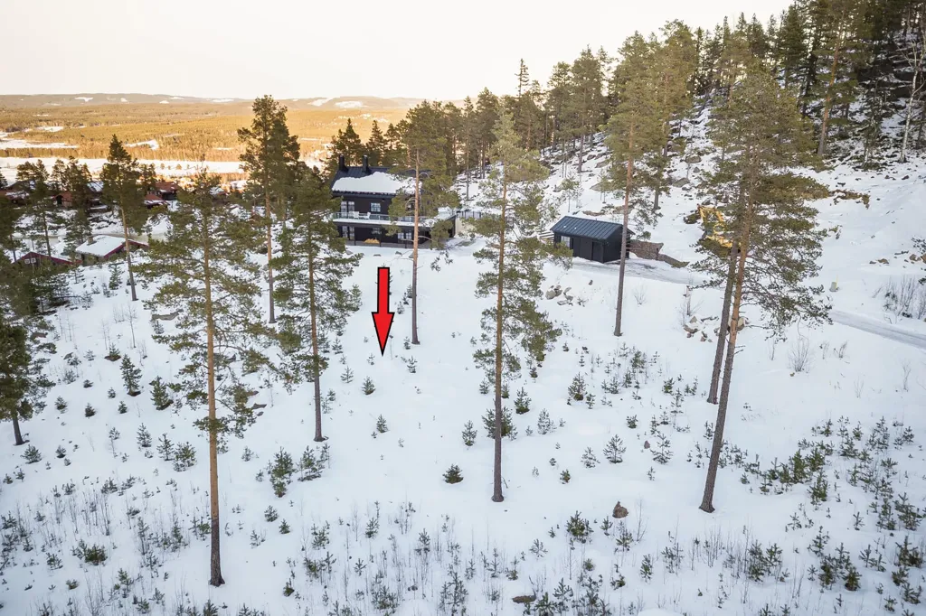Vue aérienne - Buildable Plot with Ski Access in Järvsö