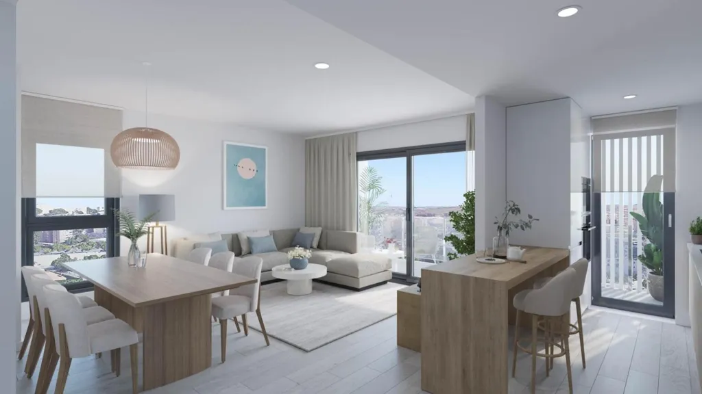 Soggiorno - Apartment with Pool in San Agustín, Alicante