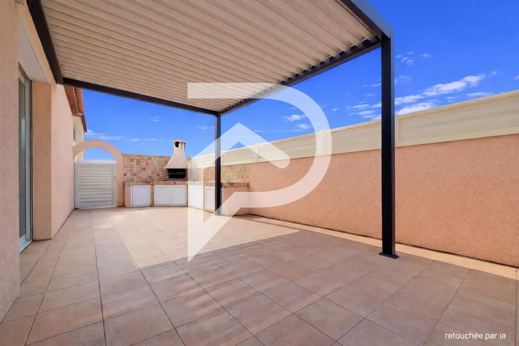 Terrass - Family House with Pool in Quiet Elne