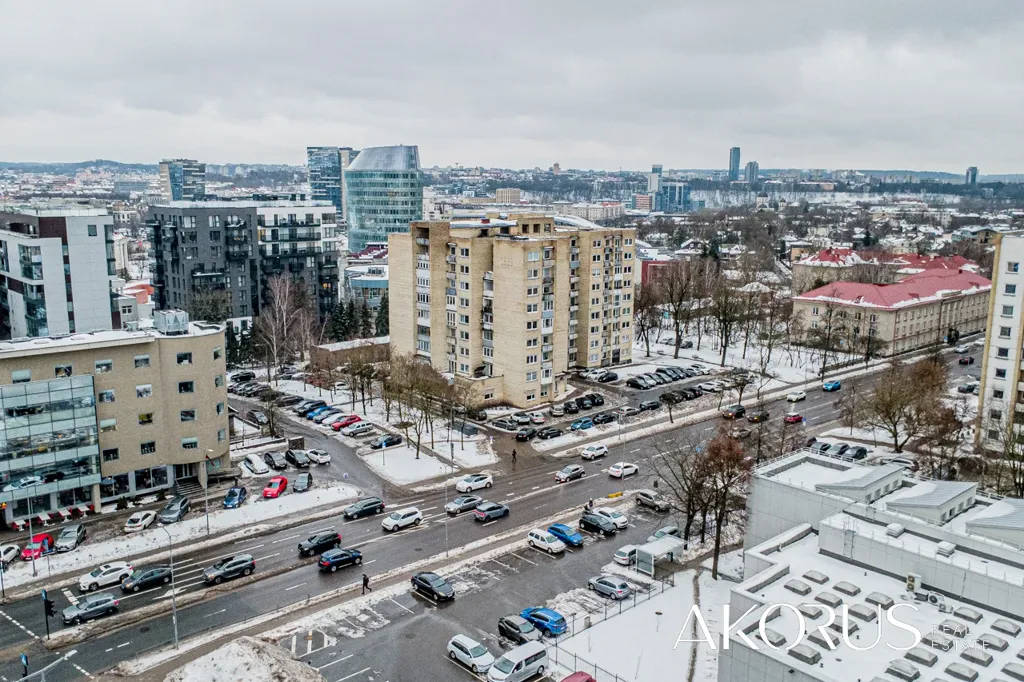 Õhuvaade - Apartment with Balcony in Vilnius Žvėrynas