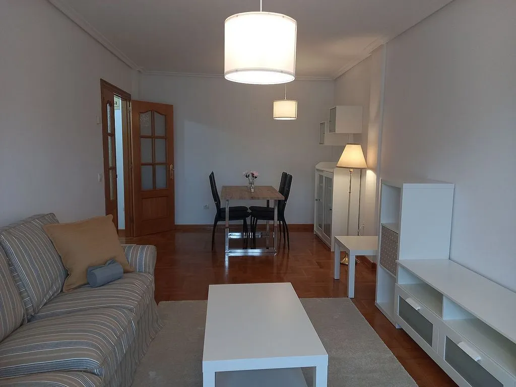 Living Room - T2 Apartment with Terrace in Castrillón