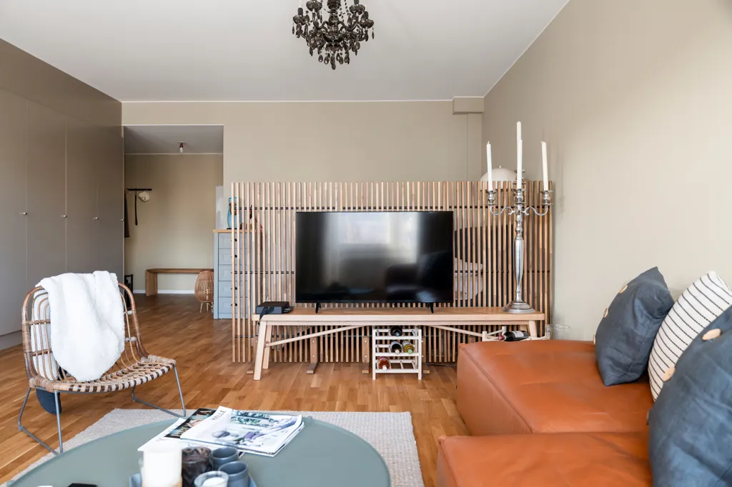 Séjour - Apartment with River View in Sundbyberg