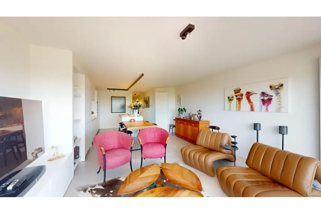 Séjour - Appartement Moderne avec Vue Panoramique à Duinbergen