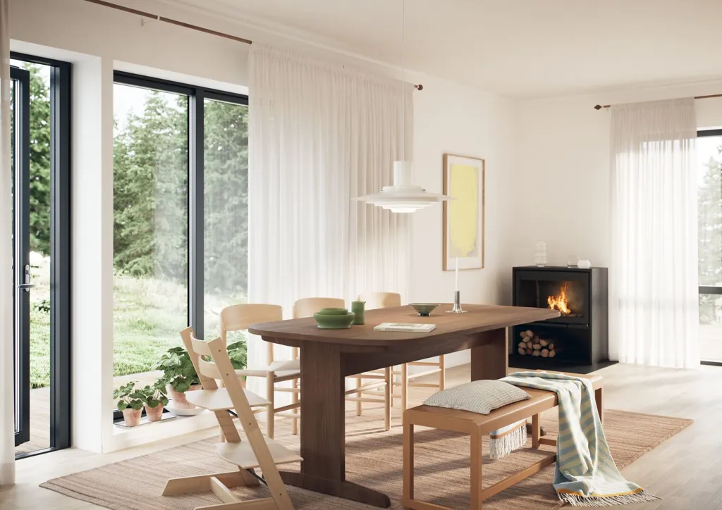 Dining Room - Detached Duplex with Sea View in Nynäshamn