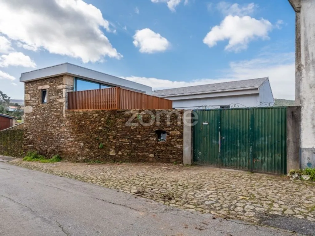 Exterior - Contemporary Stone House with Pool in Caminha