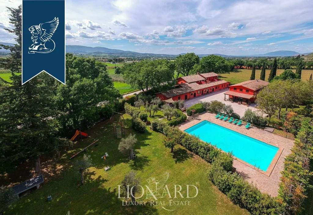 Vue aérienne - Luxury Farmhouse with Pool near Spoleto