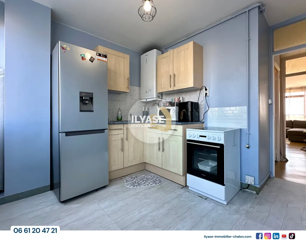 Cuisine - Appartement T2 avec balcon à Chalon-sur-Saône