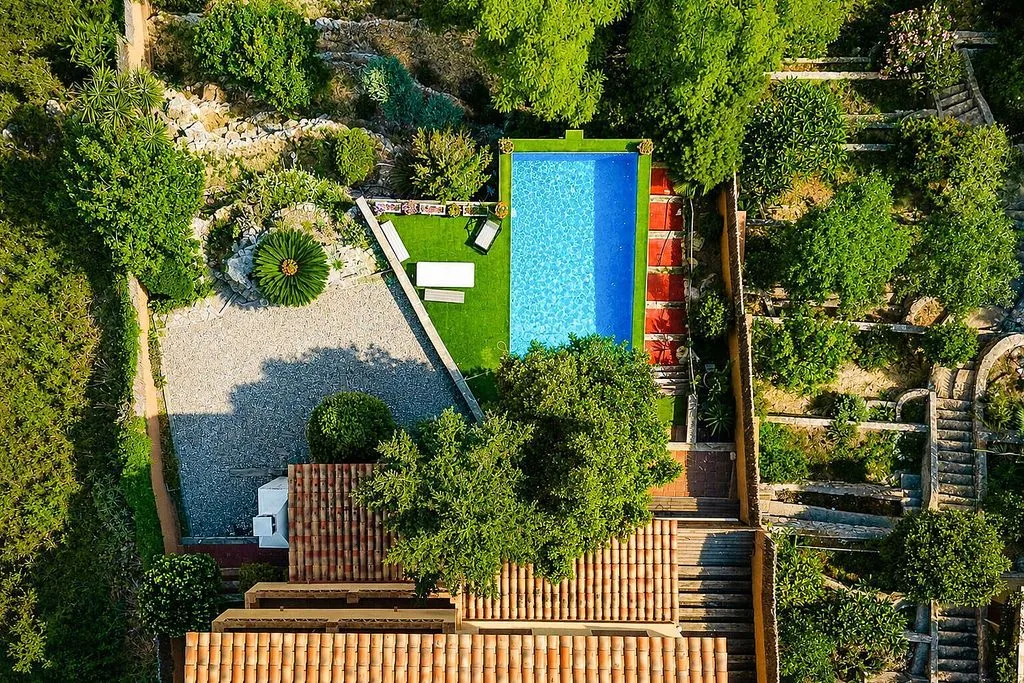 Vue aérienne - Contemporary 5-Bedroom House with Pool in Sitges