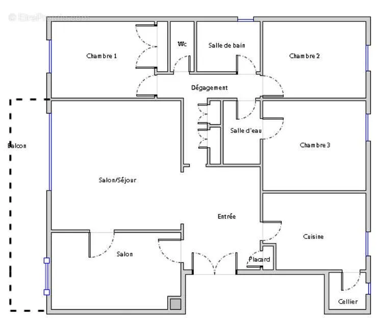 Planimetria - Penthouse Apartment with Balcony in Saint-Germain-en-Laye
