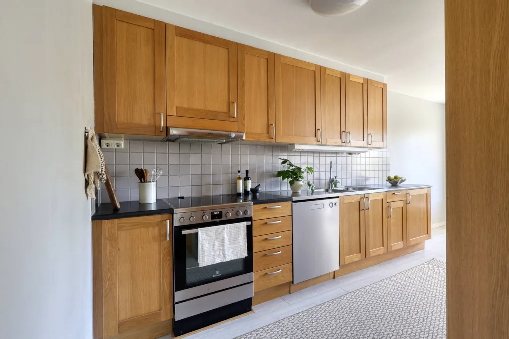 Cucina - Modern Apartment with Garden View in Göteborg