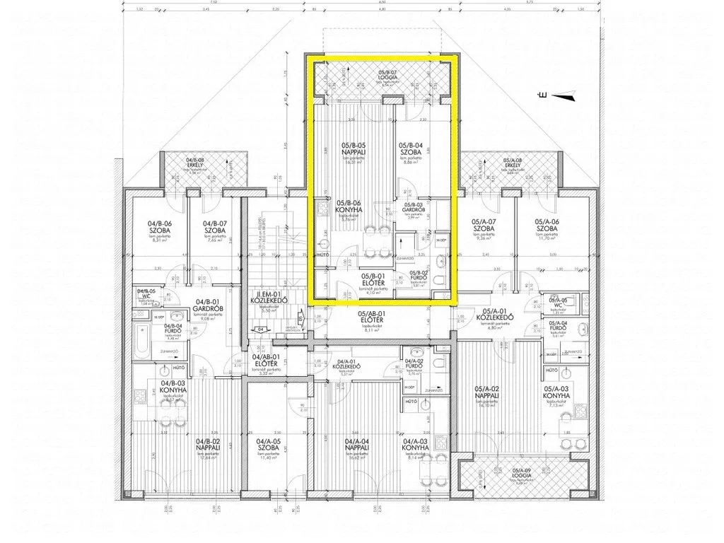 Plan - New Apartment with Panoramic View in Szeged