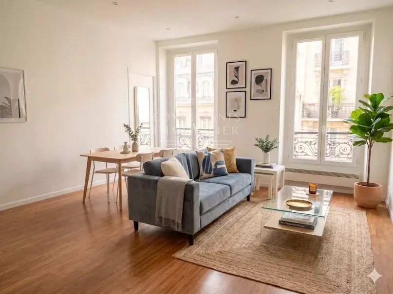 Séjour - Appartement Lumineux avec Cave à Paris 16ème