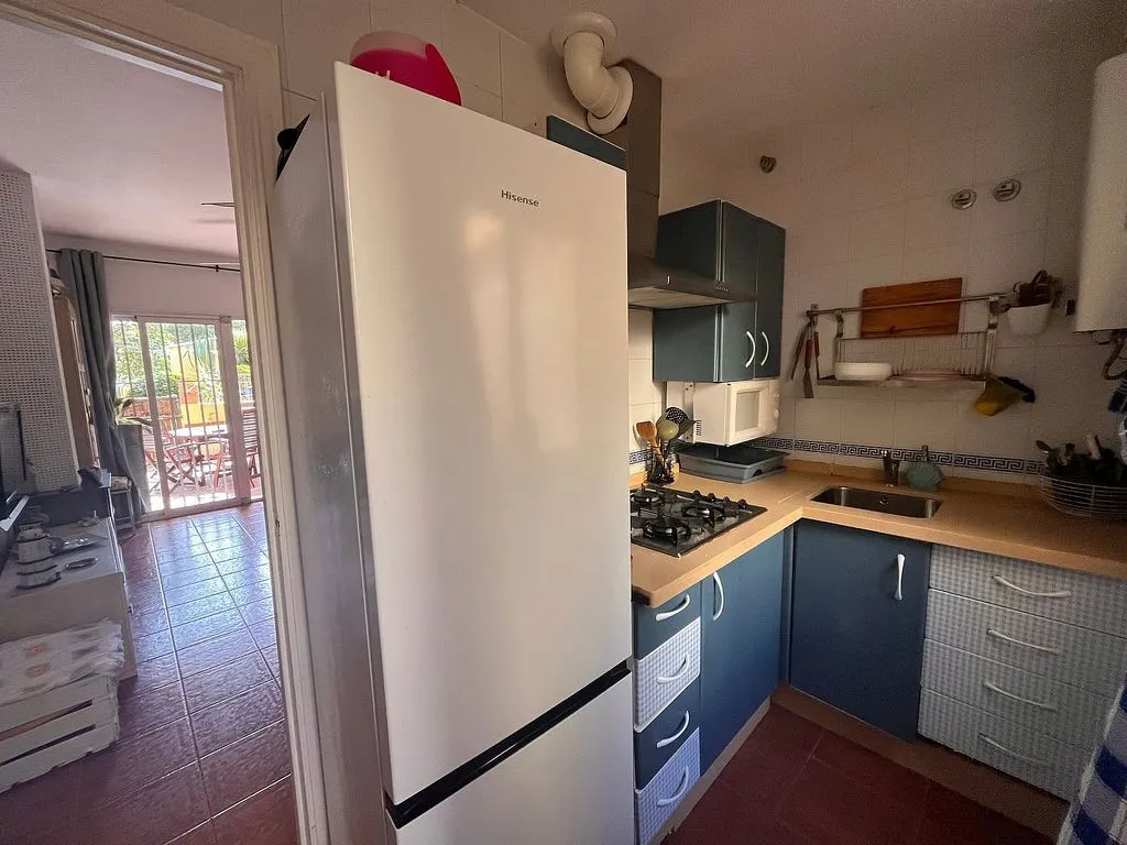 Köök - Apartment with Pool and Terrace in Islantilla