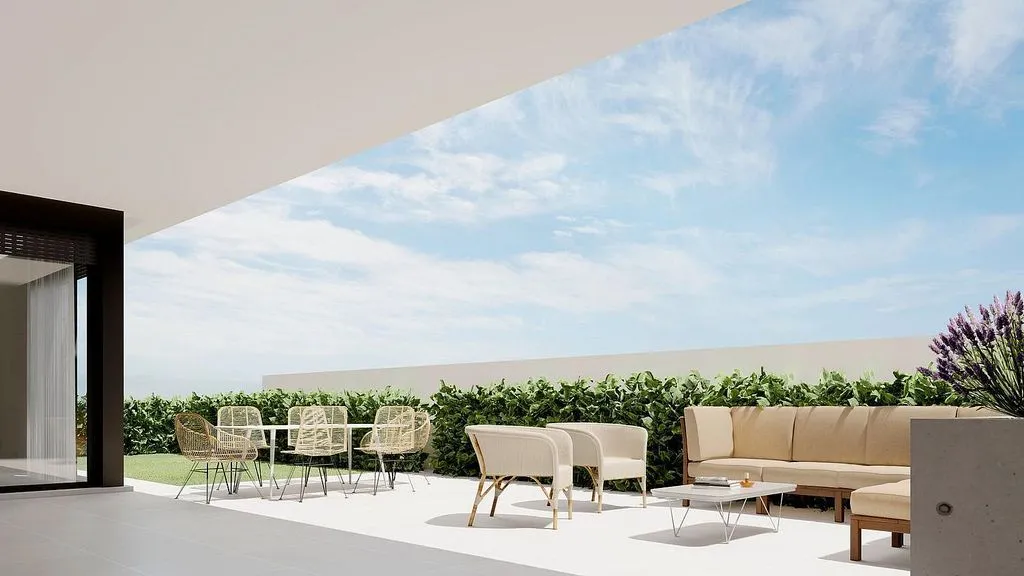 Terrasse - New Build Semi-Detached House with Pool in Polop