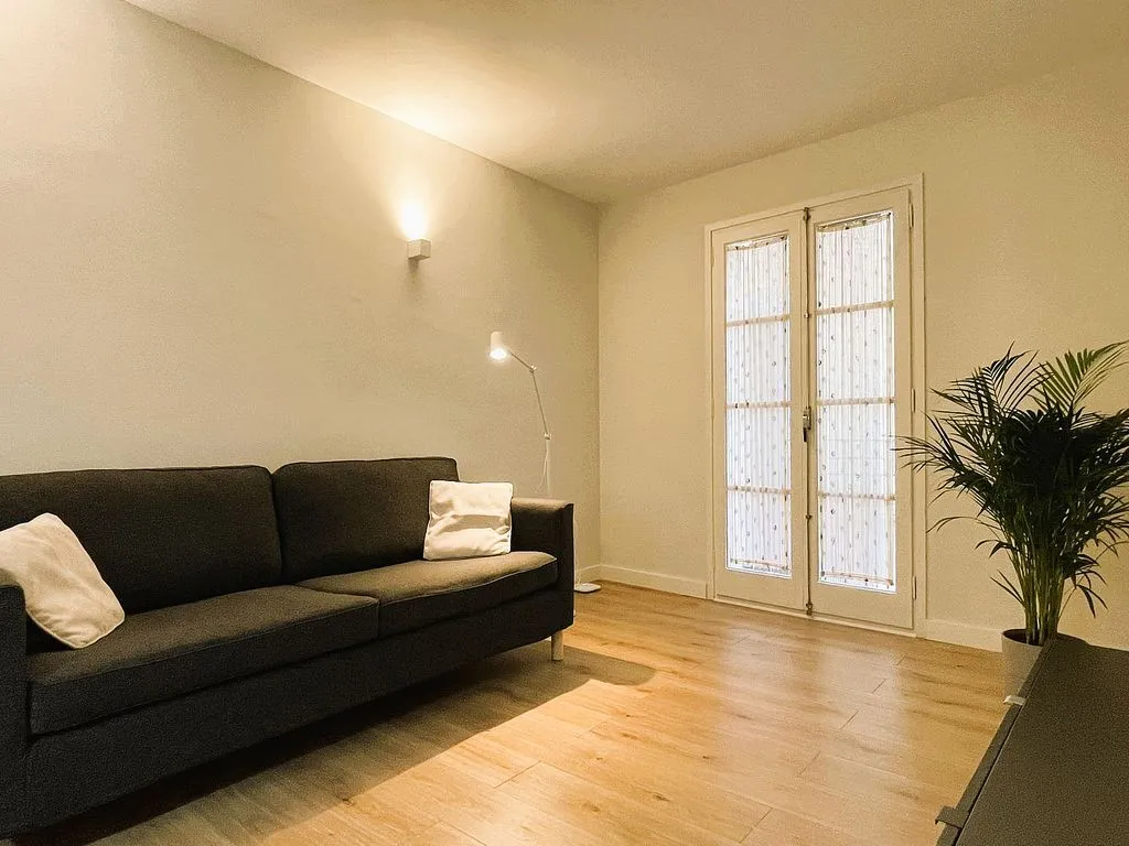 Séjour - 1-Bed Flat with Terrace in Centre, Girona