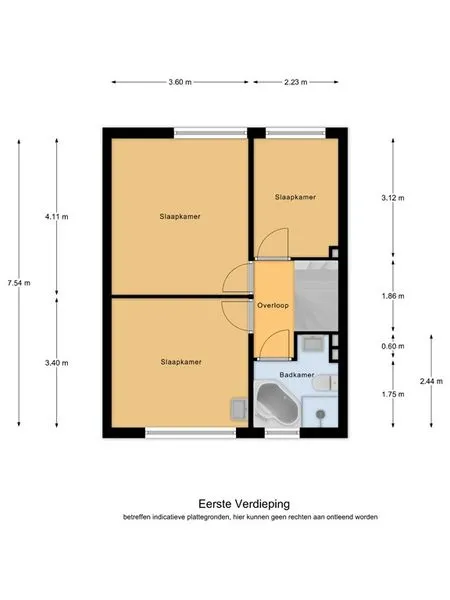 Planimetria - Family-Friendly Semi-Detached House in Hapert