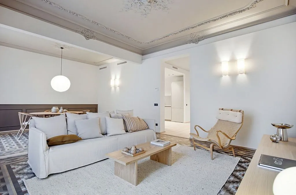 Séjour - Refurbished Flat in Modernist Building, Barcelona