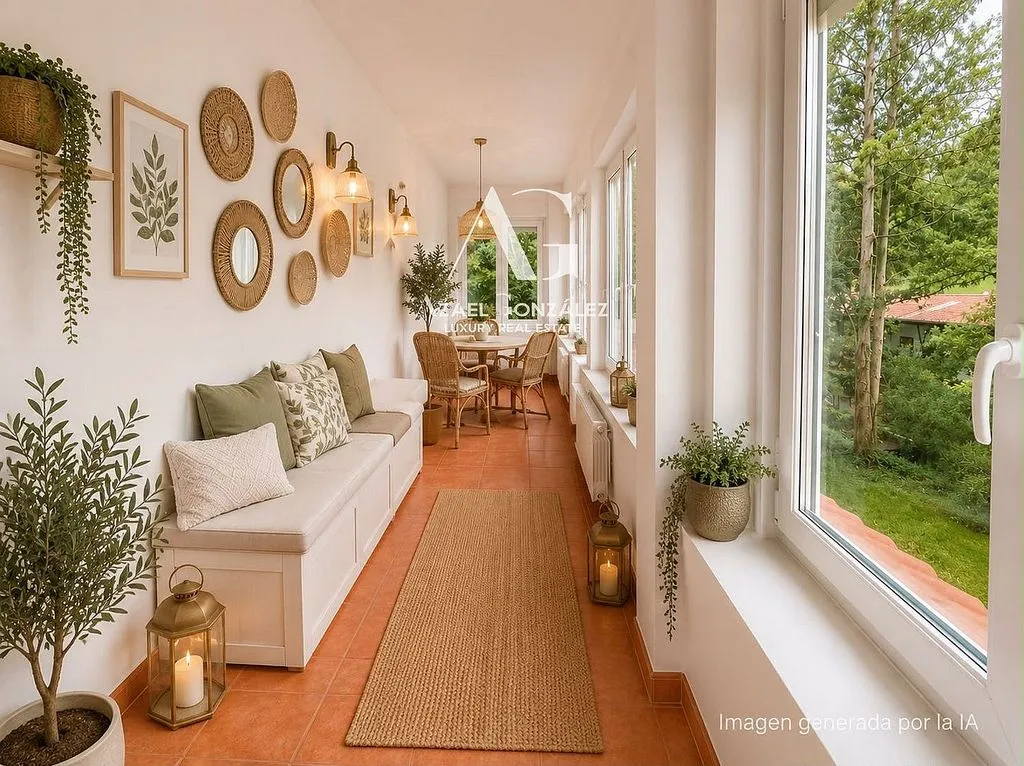 Entrée - Independent House with Extensive Garden in Pechón